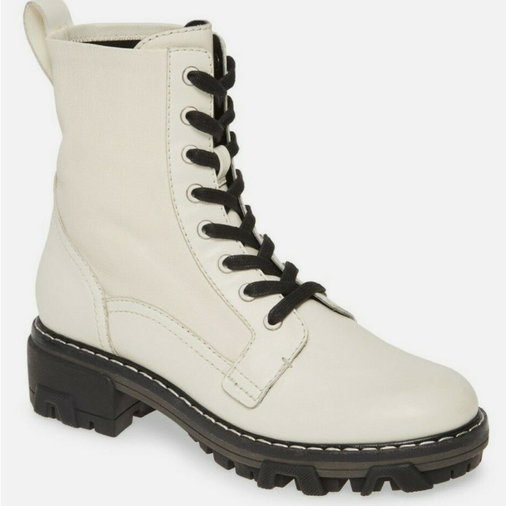 Rag & Bone Shiloh Combat Boots White